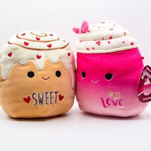 8" Cinnamon &Chanel Valentine's Squishmallows Plush Toy BNWT Jazzwares KellyToy
